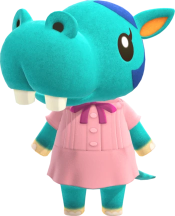 bertha - i'm sorry i just REALLY do not like bertha. maybe it's the fact that i don't want her yet whenever im island hopping for a new villager she shows up at least twice. i just don't like any of the hippos in general at all ngl. idk what it is esp w bertha