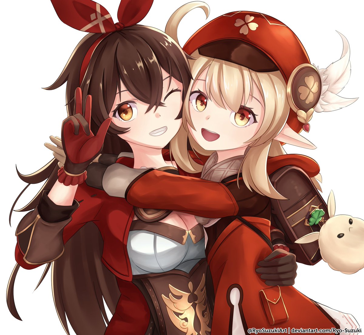 Ryo Suzuki Mondstadt S Pyro Girls Amber And Klee Enjoy Genshinimapct Genshinimpactfanart Klee Amber 原神 原神イラスト クレー アンバー T Co W6mcgtim7b