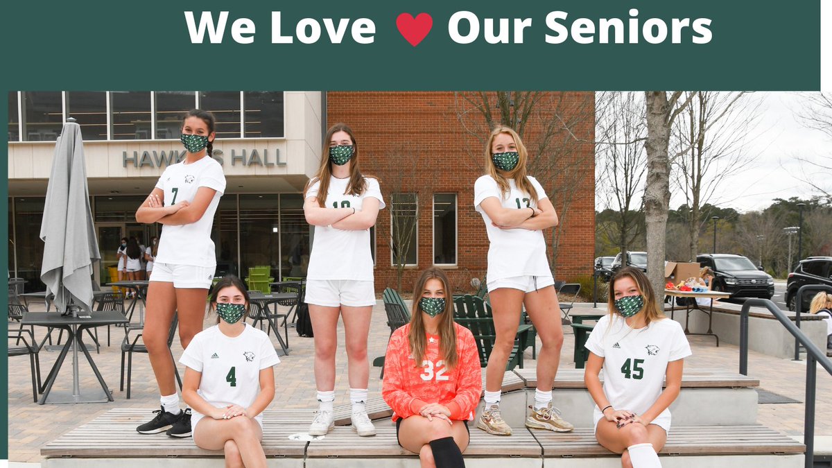 Congratulations to our Senior Westykickcats - (from LtoR) , #EmmaRileyMcGahan #AllyPolhemus  #MeganPropp, #MaryEmilyMorgan  #MadelineSimpson &amp; #EllieGilbert  Thank you for all your leadership and hard work! Let's finish this season strong! #FortheTeam, #WestminsterATH #wcat