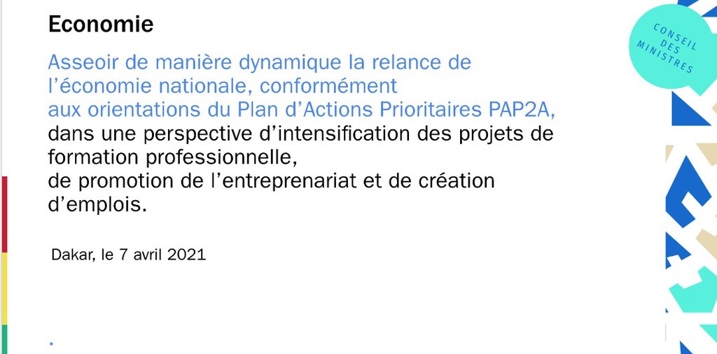 #ConseilDesMinistresSn