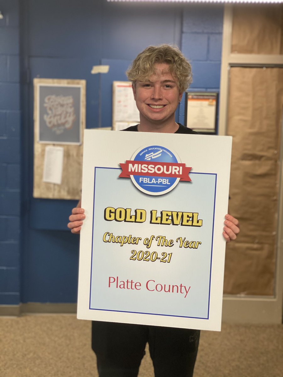 fblapc's tweet photo. Shout out to our Senior Chapter Officers Ryan Dye &amp; Emilia Wisniewski for leading our chapter through a year of uncertainty. Congrats @fblapc for earning the 2020 - 2021 Gold Level Chapter of the Year! #MOSLC21 #pcr3proud @PCHSHalls @PCHSprincipals @DrJonrs @PlatteCountyR3 https://t.co/S1VaoPNCoL