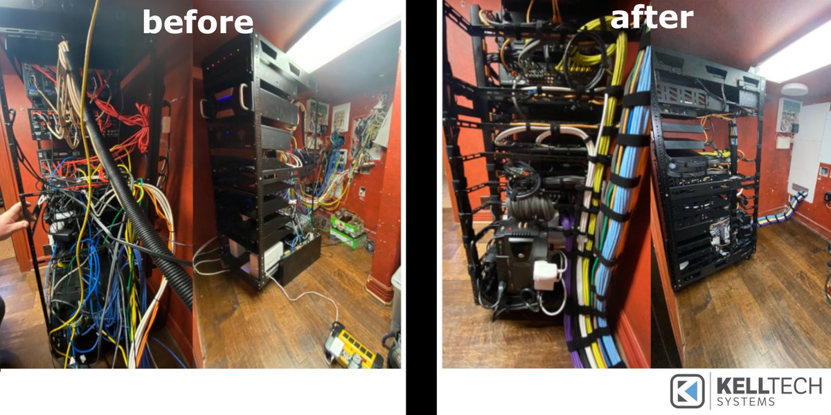 kelltechsystems's tweet image. An organized rack simplifies service &amp;amp; maintenance for the client &amp;amp; technicians, &amp;amp; as you see, the work done here by our experienced technicians will save headaches for all involved.

Contact the home automation pros at @Kelltechsystems to upgrade or redesign your home A/V today!
