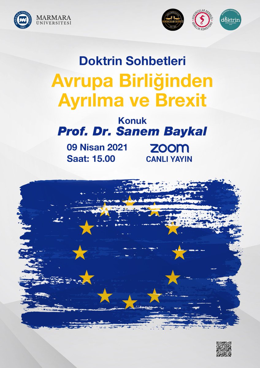 Ankara Üniversitesi Sosyal Bilimler Enstitüsü-AB ve Uluslararası Ekonomik İlişkiler Anabilim Dalı Başkanı Prof.Dr.Sanem Baykal'ın konuk olduğu Avrupa Birliğinden Ayrılma ve Brexit konulu etkinliğimiz 9 Nisan saat 15.00'te yapılacaktır.
Etkinliğe kayıt için DM'den ulaşabilirsiniz.