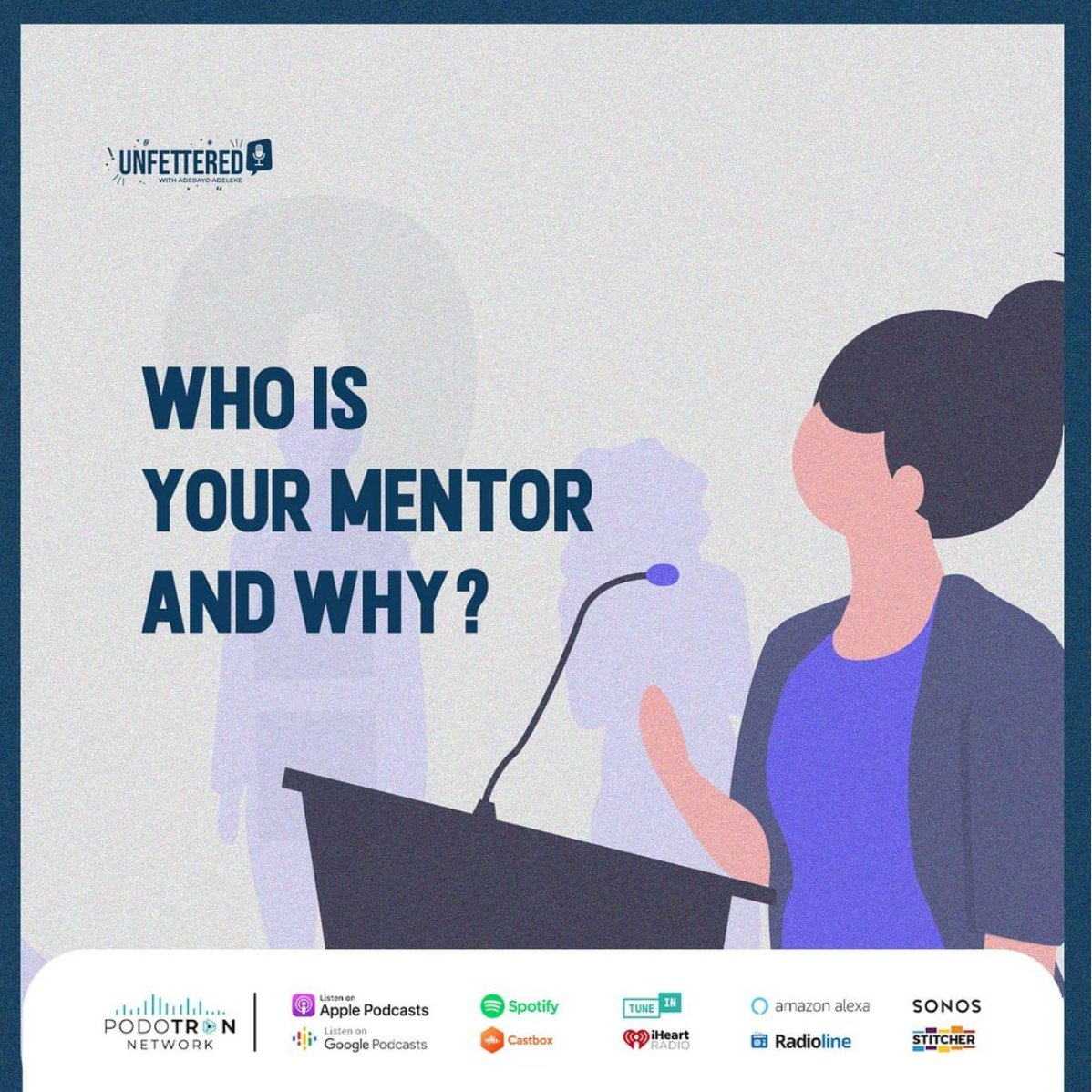 Unfettered__'s tweet photo. Mentorship is very important for career acceleration.

Do you have a mentor?
Tell us why you selected him/her.

Go ahead and tag your mentor.

#UnfetteredPodcast #mentorship #mentoring https://t.co/i8BeUyEMPs