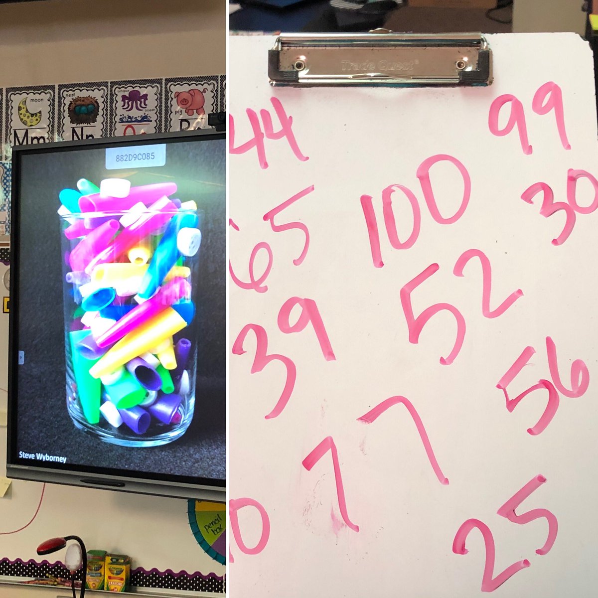 Kennedy_1st's tweet photo. This is by far one of my most favorite number sense math activities. We added the hundreds chart to help build number sense even more. Love these @SteveWyborney and thank you for creating amazing math resources and sharing them so willingly for free! #cactusranchelementary https://t.co/0zKOJzhQRw