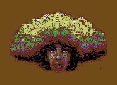 PETSCIIWORLD's tweet image. #PETSCII #C64 #COMMODORE64 #GRAPHICS
&quot;Hairy&quot; by Electric (2017)
