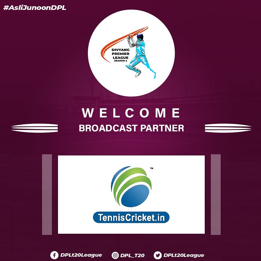 dplt20league's tweet photo. Join us in welcoming "https://t.co/9WqYqkbgA8" as our "Official Broadcasting Partner" for Divyang Premier League Season 2.💯
Here's their link - https://t.co/jdJ55EBKIQ
#DivyangPremierLeague #DPL #Season2 #DivyangCricket #dplt20 #DACAH #AICAPC #tenniscricket #IPL #Cricket https://t.co/CT1YoJwzlV