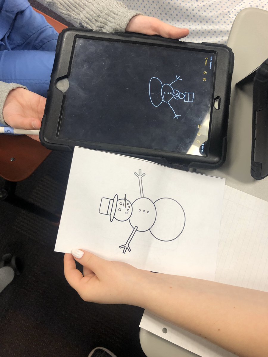 CNA students are working on the communication piece of their clinical component!  We kicked it off with a fun communication activity!  Students were challenged to describe a picture to their partner who had to draw it.  Check out some of their results!!