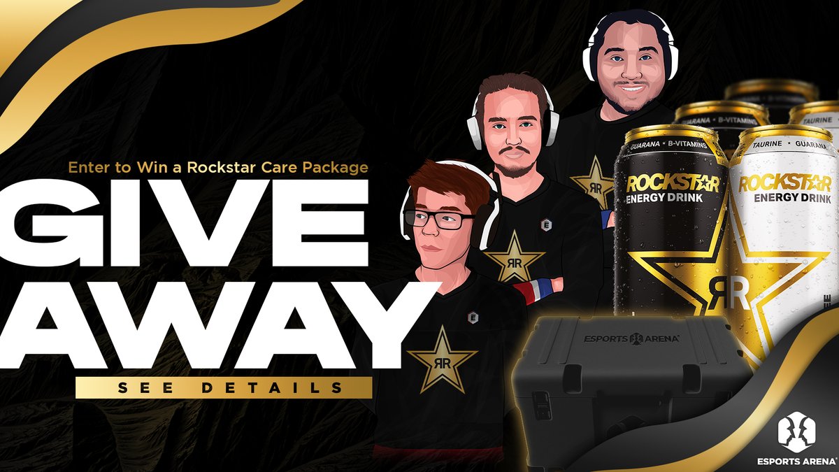 EsportsArena's tweet image. Time for another #TeamRockstarEnergy Giveaway?! Here's how to enter to win a Series E: Rockstar Energy Care Package 🏆

Like &amp;amp; RT this tweet
Follow @esportsarena &amp;amp; @rockstarenergy

More Entries Here: 
bit.ly/TeamRockstar-G…

-
Winner picked on-stream during Rockstar Week (04/13)