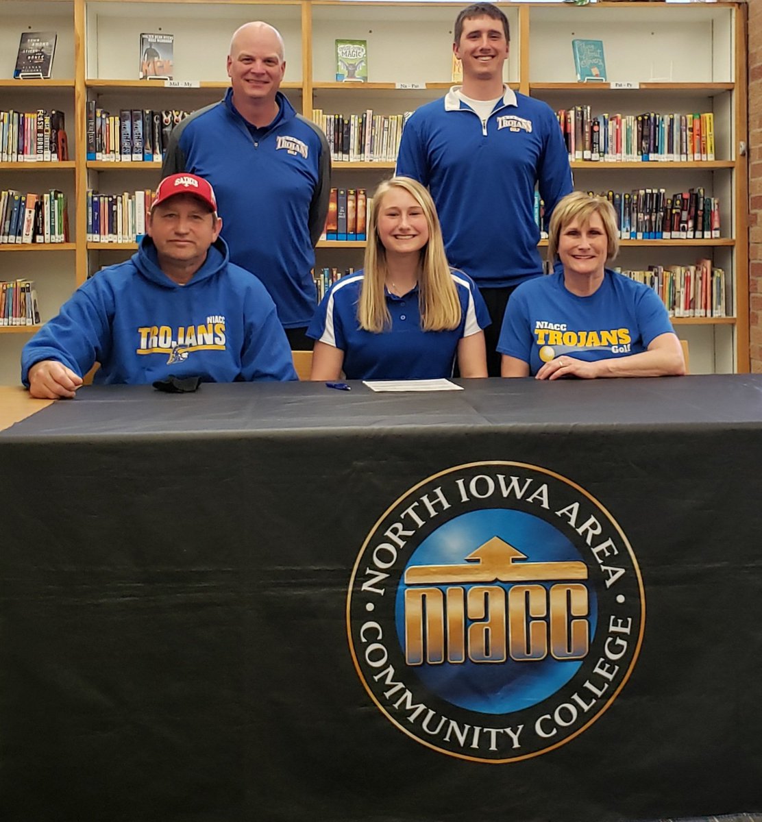 Excited to welcome Kirsten Boerjan of Saint Ansgar, IA to the NIACC women's golf team! Kirsten signed her National Letter of Intent today! Let's Go Trojans!