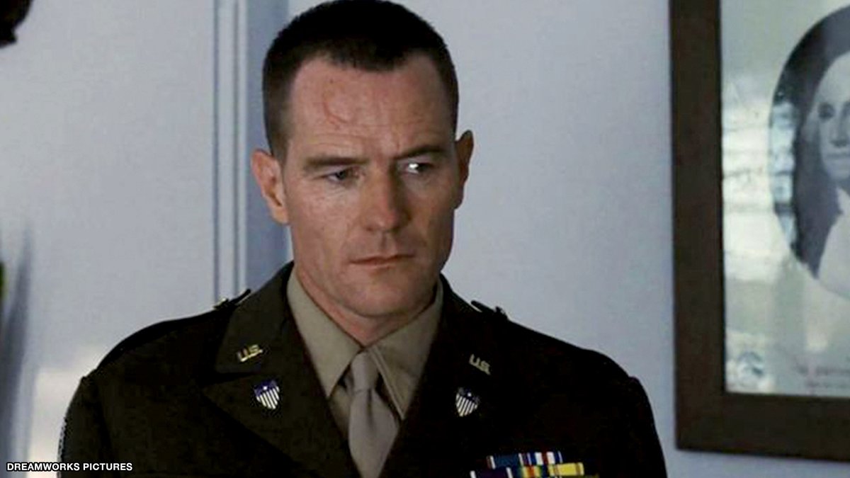 UberFacts's tweet image. Bryan Cranston was the Colonel in &quot;Saving Private Ryan&quot; (1998)