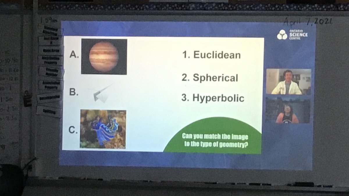 Kculhane211's tweet image. Math is LITERALLY everywhere! Today we learned a little more about geometry (Euclidean, spherical, hyperbolic) and finding it in our everyday lives. @EthelGardinerPS @HDSBScienceTech @HaltonDSB @OntScienceCtr #geometryinnature