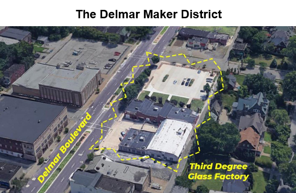 CREWSTL's tweet photo. #CREWstl invites you to join us for an exciting virtual discussion with Doug Auer as he shares the history of the Third-Degree Glass Factory as well as recent developments and plans to revitalize the Delmar Maker District!
Register here: https://t.co/3okmZjL5Si https://t.co/OoYq98eHxB