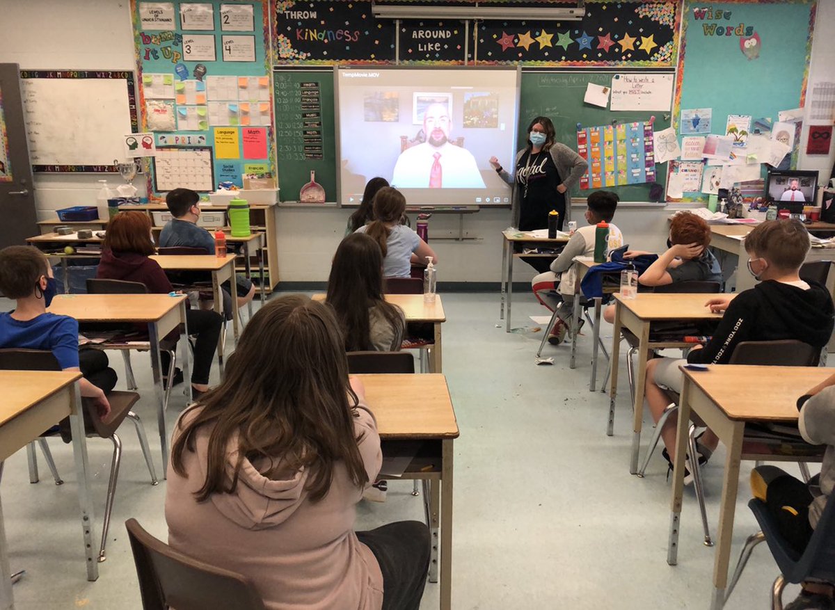 So excited to receive a video letter learning about Canadian Government from the amazing MPP ⁦<a href="/kernaghant/">Terence Kernaghan NDP</a>⁩. TY! We appreciate you! #onceateacherlibrarianalwaysaTL ⁦<a href="/BonaventurePS/">Bonaventure Meadows</a>⁩ #bonomagic ⁦⁦<a href="/diana_mcavoy/">Diana McAvoy</a>⁩