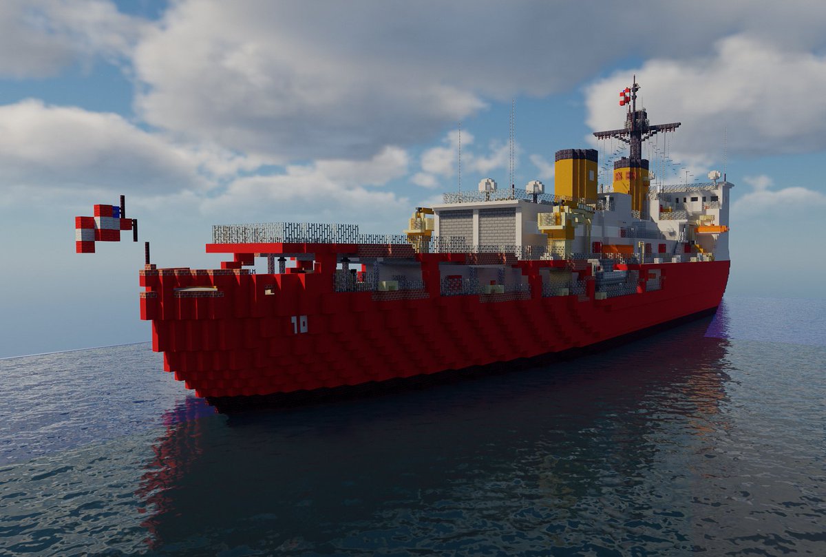 I'm back :) here is my new build the USCGC Polar Star WAGB-10. Made on @SB_Server