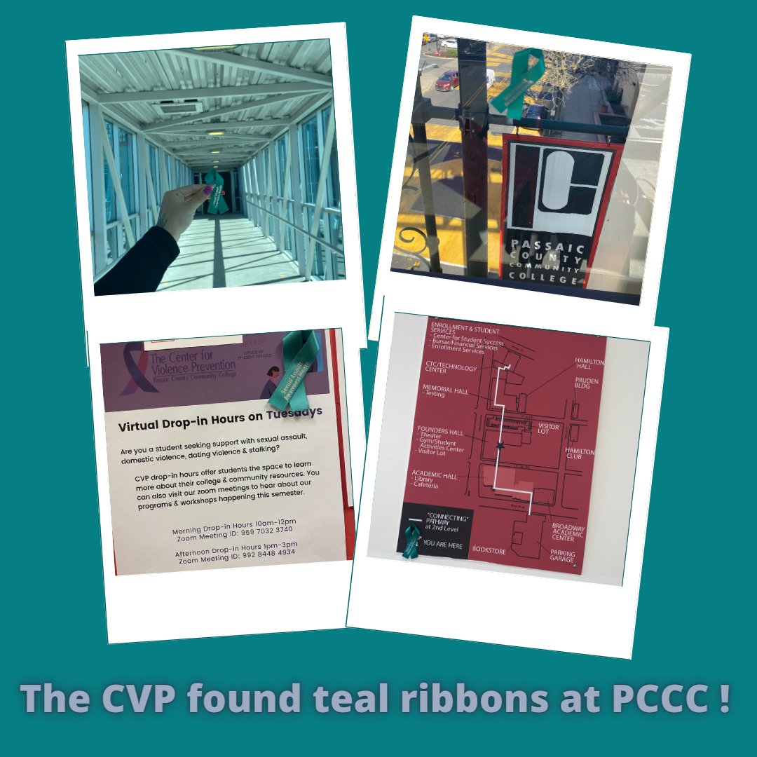 Cvp_PCCC's tweet photo. #30daysofSAAM #day7 Teal Ribbon in the Wild: Visit us at memorial hall M247 to get your own teal ribbon! #CVPPCCC #SAAM2021 @NSVRC https://t.co/rYSnTS8rY3