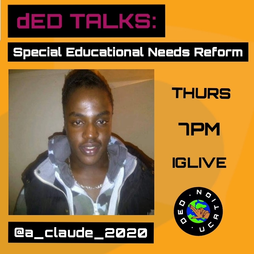 #weaintdEDyet 'I am delighted to be joining @ded_ucation for IG Live.' #repost  This week dED Talks: Special Educational Needs Reform w/ @a_claude_2020 ❤ Save and please share!