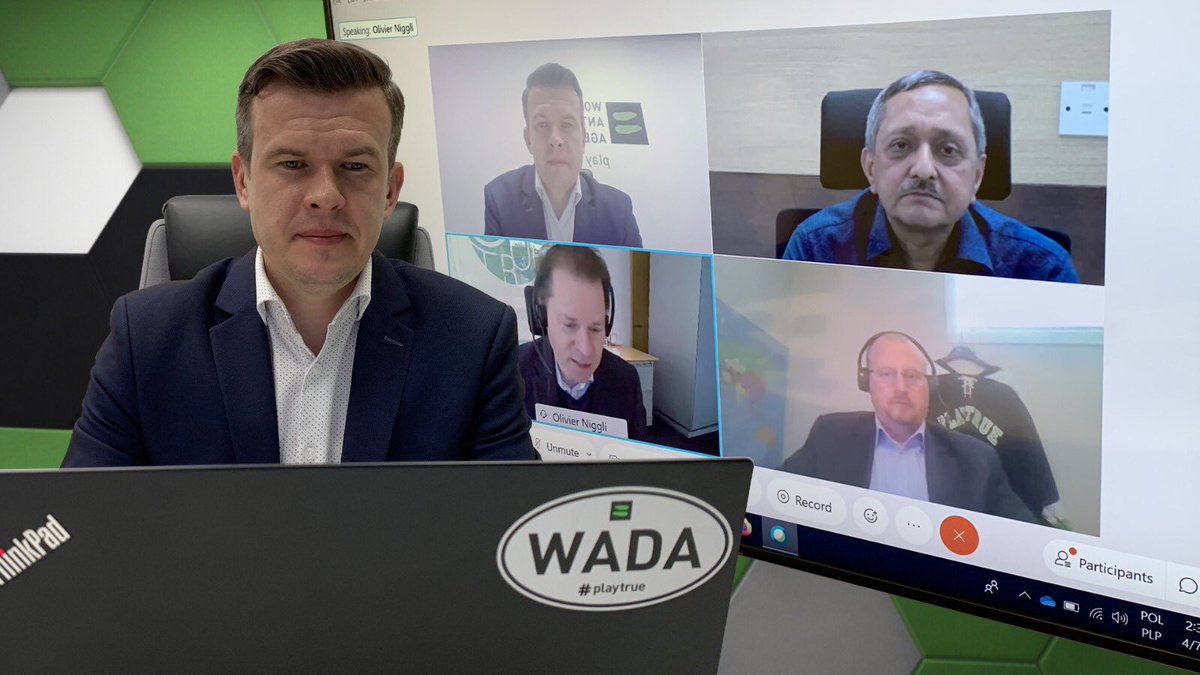 Today, we had a constructive meeting with the India National Anti-Doping Agency. Among other matters, we discussed the efforts that NADOs are putting in worldwide to maintain the integrity of the anti-doping system in light of COVID-19. Thank you for the collaboration.