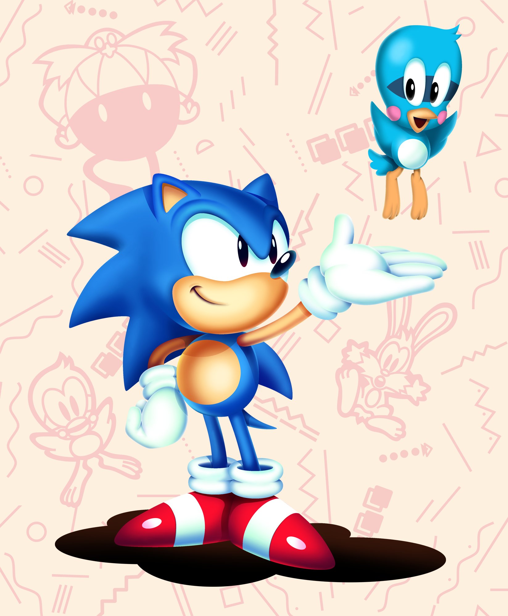 Kidd Kai on X: Classic Sonic is cute #SonicTheHedgehog #sonicfanart   / X