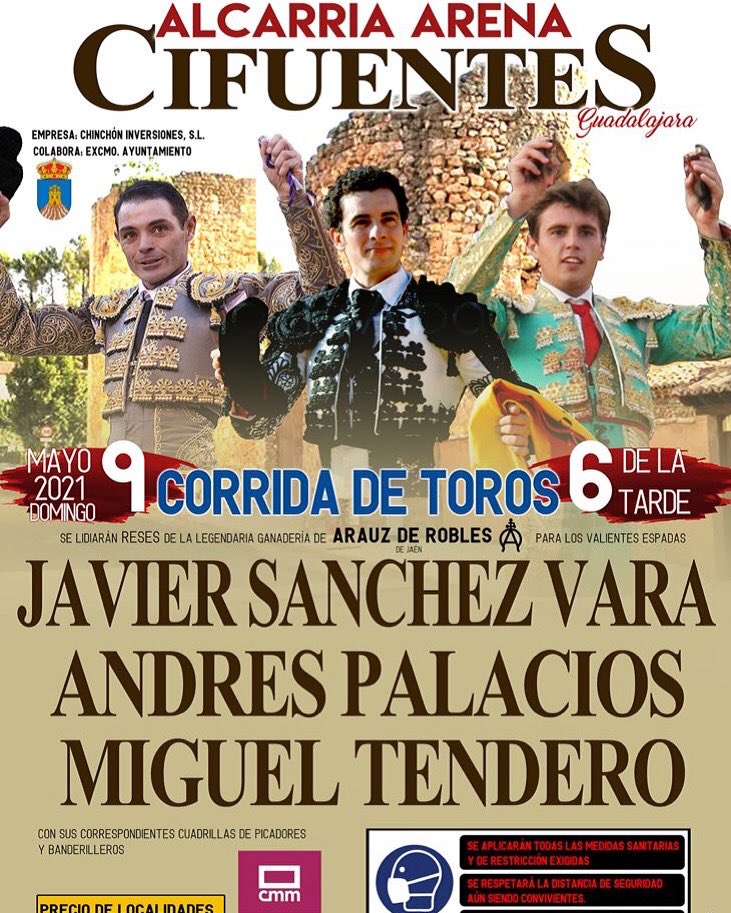 prensatendero's tweet photo. 🔥 ¡Empieza la #TemporadaTendero!

🗓 9 de Mayo.

📍Cifuentes (Guadalajara)

🐂 Arauz de Robles. https://t.co/iBdhB8TZ6E