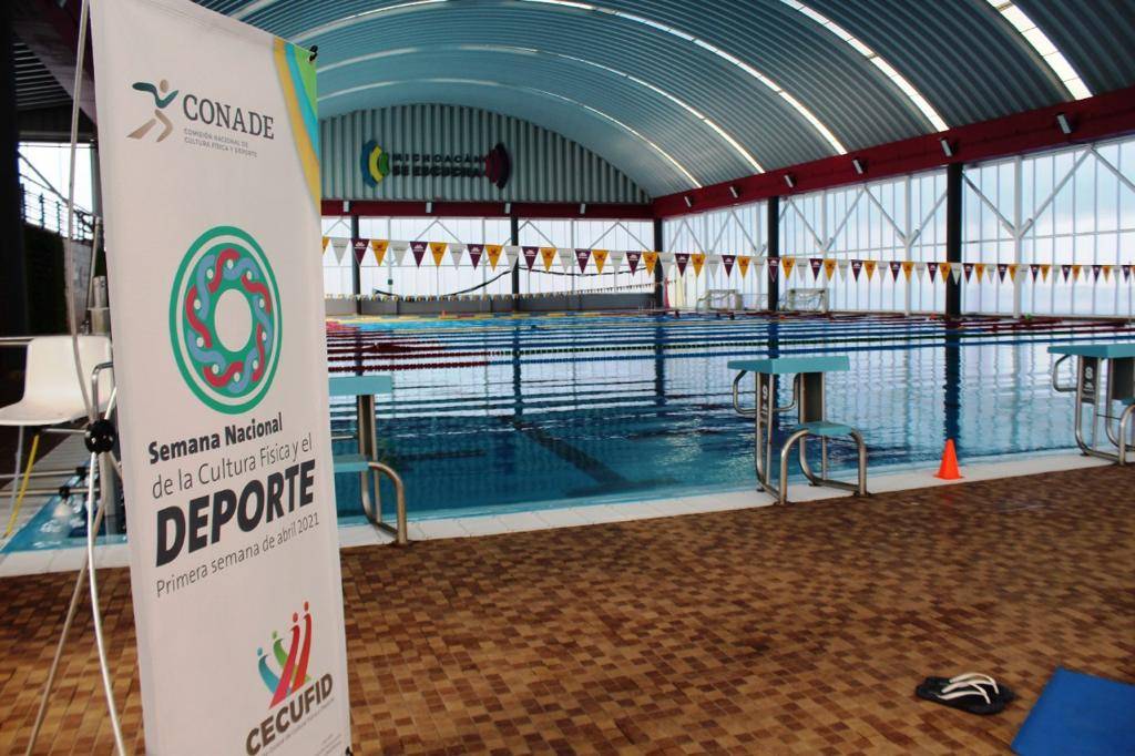 conadeoficial's tweet photo. Con clases grupales de natación se suma @CecufidOficial a la Semana Nacional de la #CulturaFísicayDeporteMX2021 🏊♂️🏊 .
#CONADEteQuiere. https://t.co/nAUqkHKL4U
