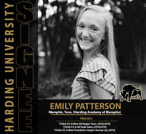 HardingSports's tweet photo. .@Harding_Track signed Emily Patterson, a multi-event athlete from Memphis, Tenn. (Harding Academy of Memphis)

Bio: https://t.co/ZyRvzlJQiC

#GoBisons https://t.co/MsU7oIO34A