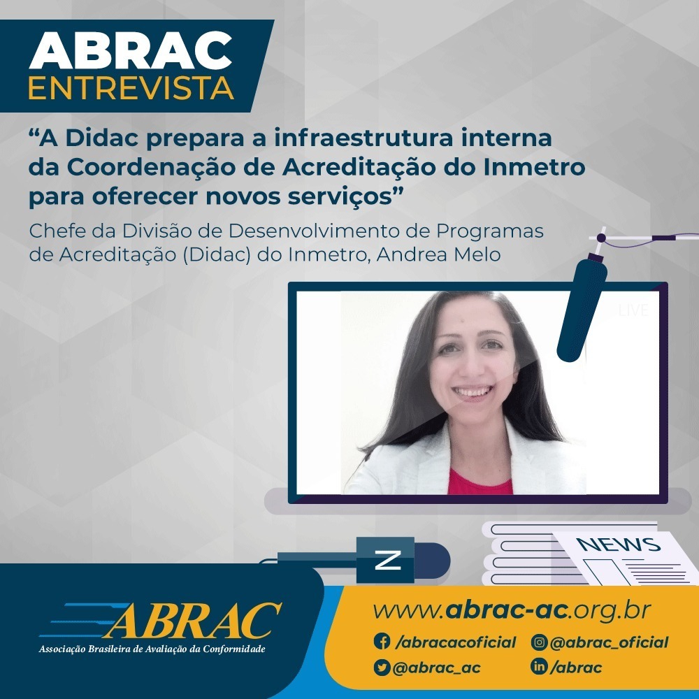 abrac_ac's tweet photo. Em entrevista à #Abrac, chefe da Didac do @Inmetro, Andrea Melo, comentou sobre a entidade e os #impactos que o novo modelo #regulatório trará. Saiba mais: https://t.co/oIceASZvUo #abrac #conformidade #inmetro https://t.co/85h7cxKvf3