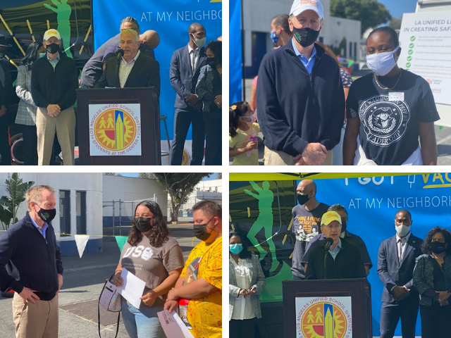 AustinLASchools's tweet photo. Providing vaccinations for families with children in schools is the single most important thing we can do to get more children back in schools. @WPHSGenerals @Wellchildorg @kaj33 #SkyhookFoundation #WeingartFoundation @LALabor @SEIULocal99 #NortheastCommunityClinics @wesleycares https://t.co/QekmgSOctf
