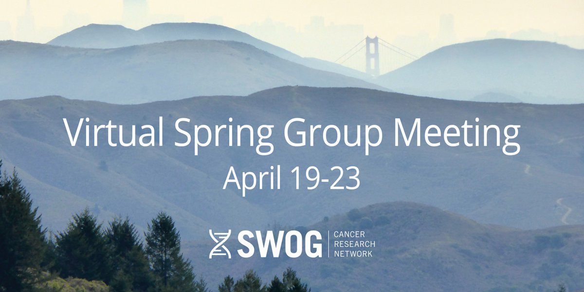 Ready for the spring meeting? We've got: - Ed Liu from @jacksonlab and David Tuveson from @CSHL and @AACR - A tribute to @jrgralow from @hoosierdfh - The kick-off for the latest financial toxicity trial from @ShankaranVeena More here: bit.ly/3rXADQt #SWOGOnc