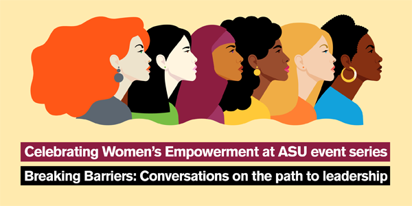asugreen's tweet photo. Join us Friday, April 9 for 'Breaking Barriers: A Conversation with ASU’s Executive Vice Presidents', featuring three remarkable women leaders making Herstory in top leadership positions at ASU. Register here: https://t.co/CGACkVP3aT https://t.co/97KnpjrRjA
