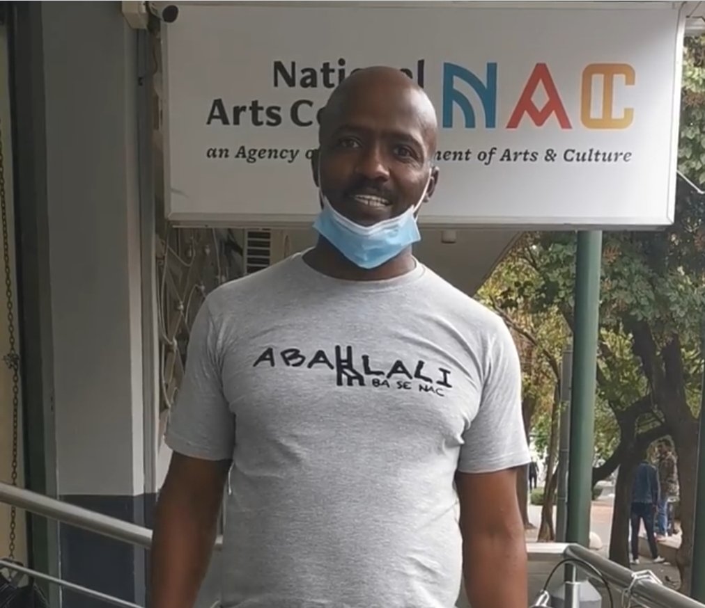 tsepomhlongo's tweet image. We had a successful 
oversight visit at the @nacsouthafrica
We engaged directly with the artists that staging the sit-in . We hope that the @NathiMthethwaSA will also do the honourable thing. We have noted their demands.We support the artists @SibongileMngoma @nyathelaf