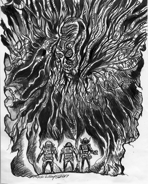 Thedocbot's tweet photo. #horrorinspace that is the place! #horror #spacehorror #HorrorCommunity #horrorart #drawrick #create #alienhorror #space #creatures #spaceterror #scifihorror #digitalart #inkdrawing https://t.co/Yh3W91f3wq