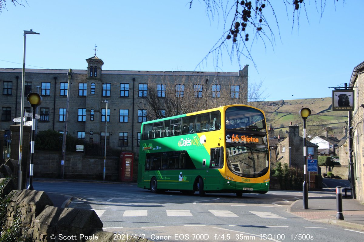 ScottPoole11's tweet photo. @keighleybus @MahboobDad @TownPix @alextransdev 
With inspiration from the team who brought #LockdownLaunches of the #OtleyDash #DalesWay. Two from today's first outing in the fresh air. https://t.co/1HWNPLfmRP