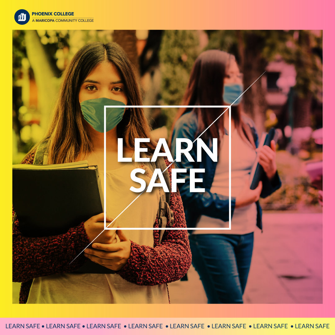 PhoenixCollege's tweet photo. What does learning safely look like? #safelearning #pcproud #learnsafe #safetyfirst

We have everything in place to help support your learning and keep everyone safe. Read up on our resources: https://t.co/Zph7xOJaZb https://t.co/d5XYloPOwc