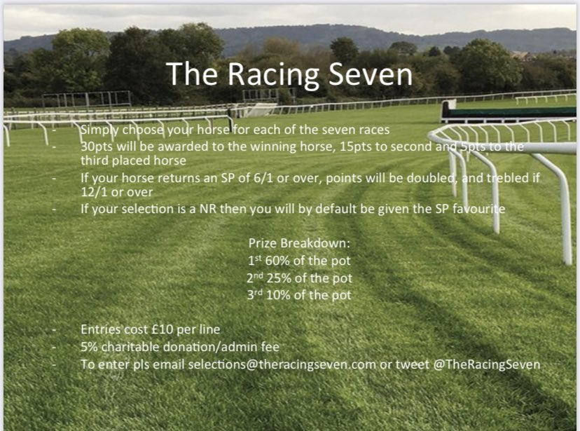 TheRacingSeven's tweet photo. The rules are out! Get your selections in by directly replying or emailing selections@theracingseven.com https://t.co/NKs36jNMHN