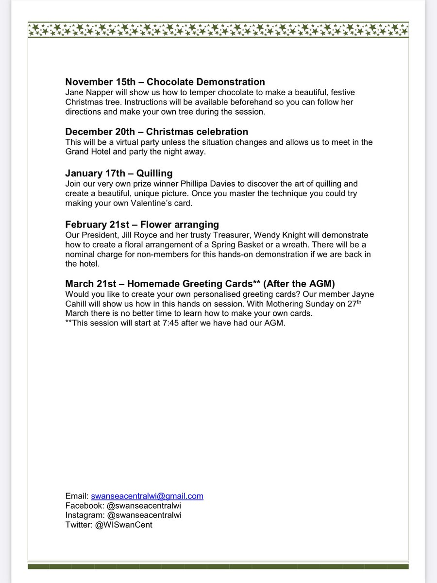 Here is our new exciting programme for 2021-22 🎉