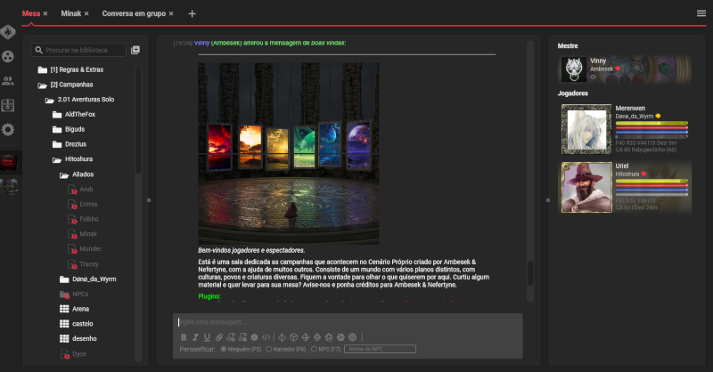 AlyssonRPG's tweet photo. Consegue imaginar um app com os melhores recursos para RPG escrito? Firecast 8 ajuda você a jogar RPG de mesa online. #rpg #ttrpg