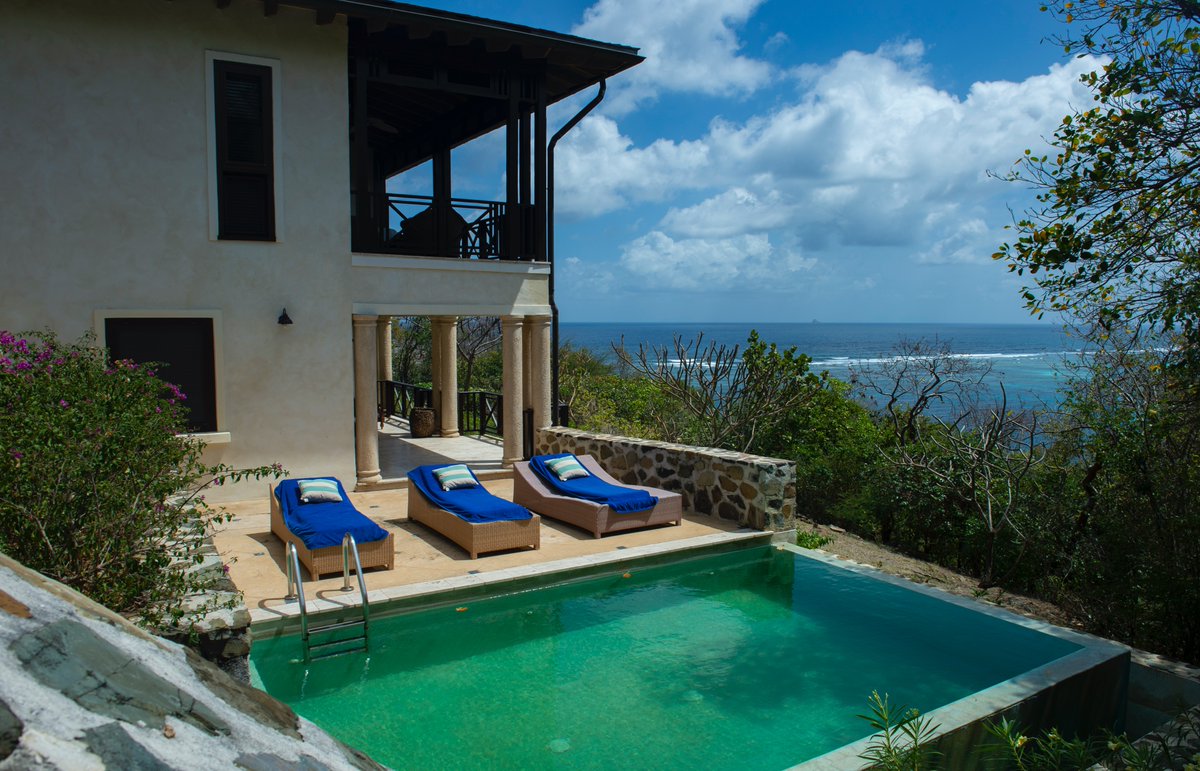 Book a private villa at Canouan Estate Resort &amp; Villas

Where Else Villa - two bedroom villa with stunning ocean views, private infinity pool with deck, fully equipped kitchen, living/dining rooms. Perfect for two couples, friends or families. Reservations@canouan.com