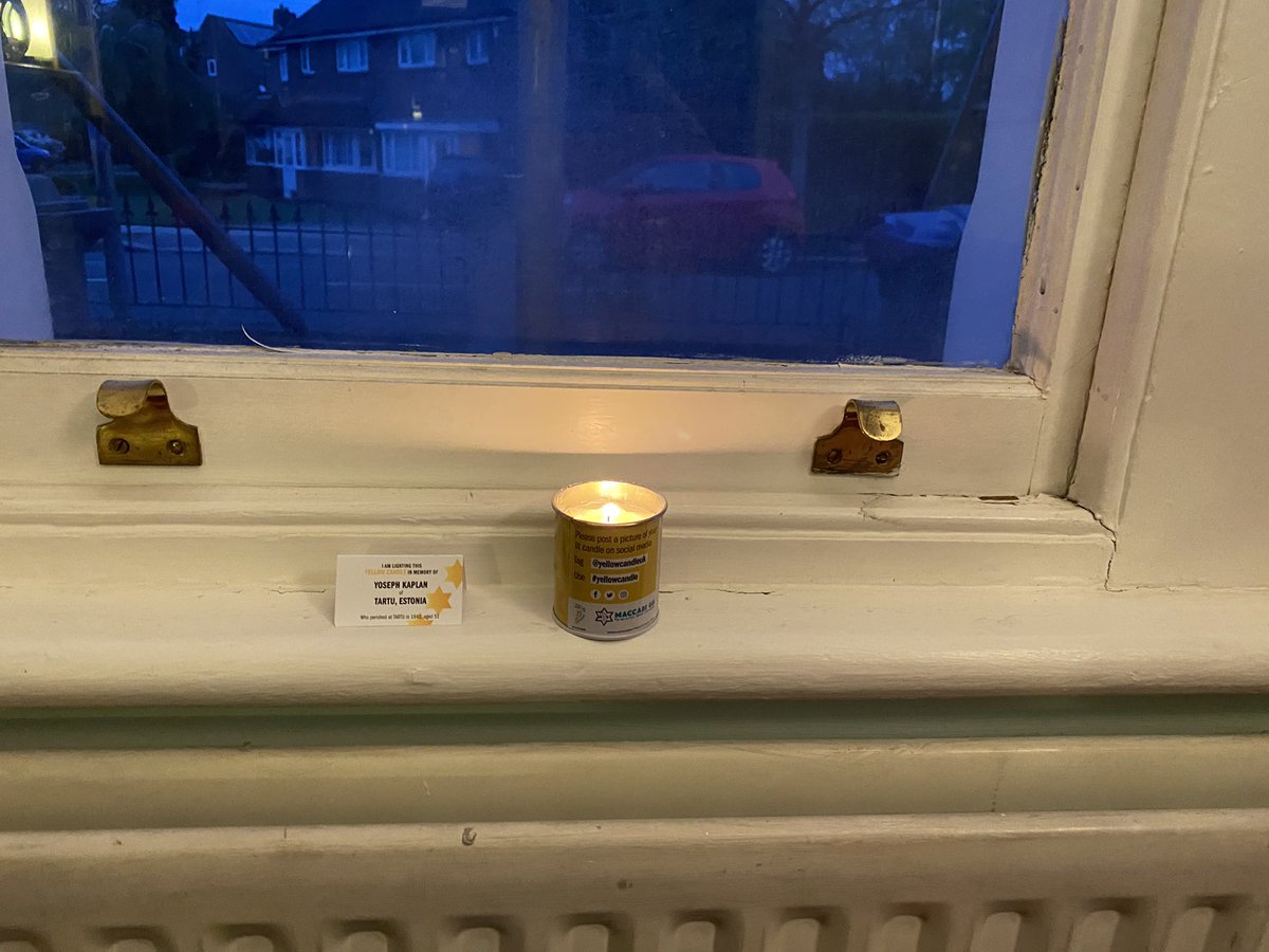 In memory of Yoseph Kaplan of Tartu Estonia #YellowCandle