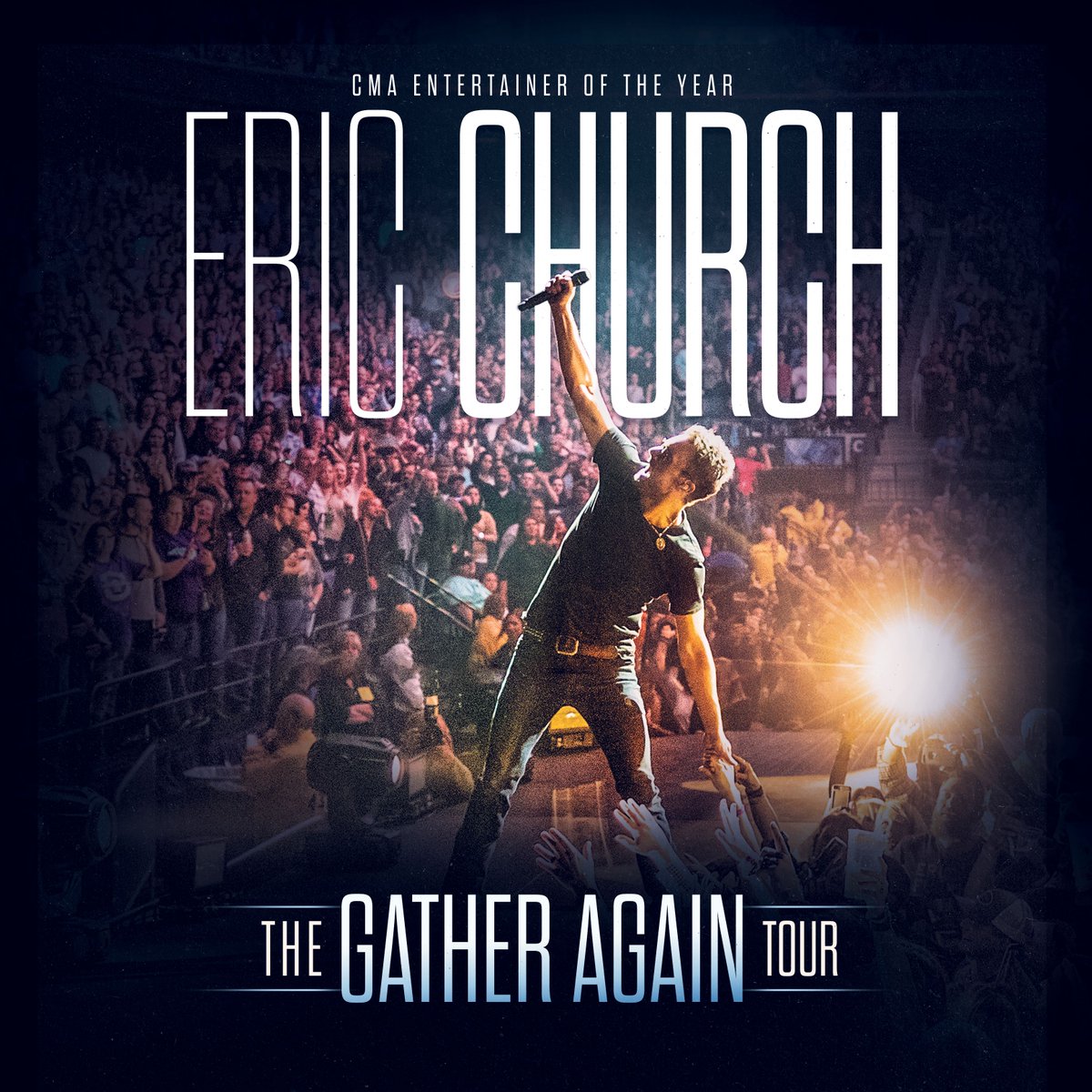 ericchurch's tweet photo. In case you missed it, Eric announced The Gather Again Tour this morning! The 55-city North American arena tour kicks off this Fall, visit https://t.co/ccGLkyyZMp for details! https://t.co/jjvFH2dQ8L