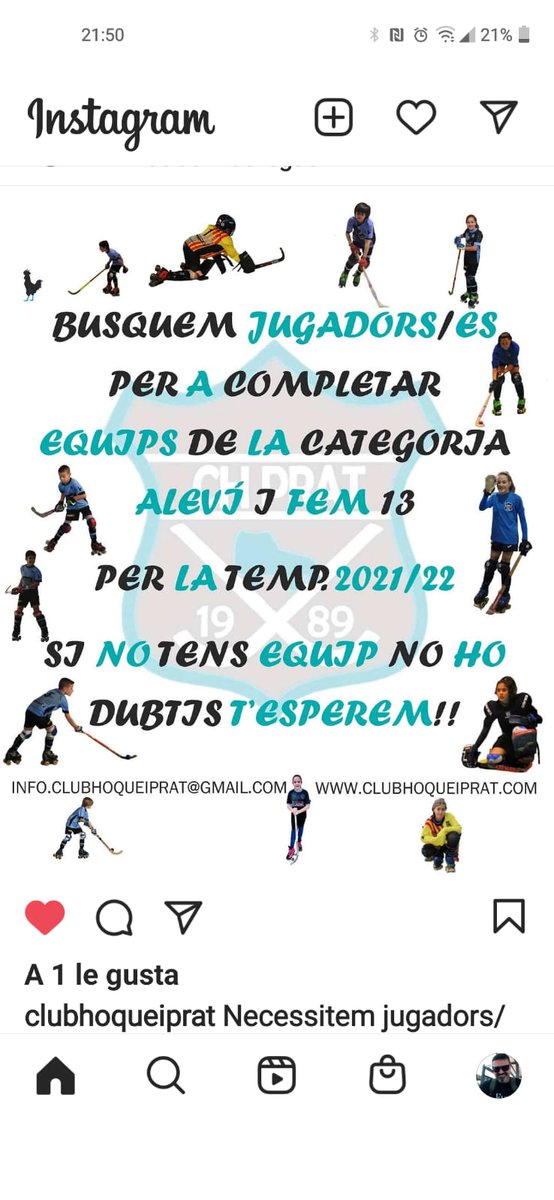 Necessitem nens per l'Aleví i nenes pel Fem13. Les nenes podrien jugar a l'Aleví i al Fem 13! Seria per la temporada 2021/22 però la incorporació pot ser immediata!!  Si no tens equip  t'esperem!!!!