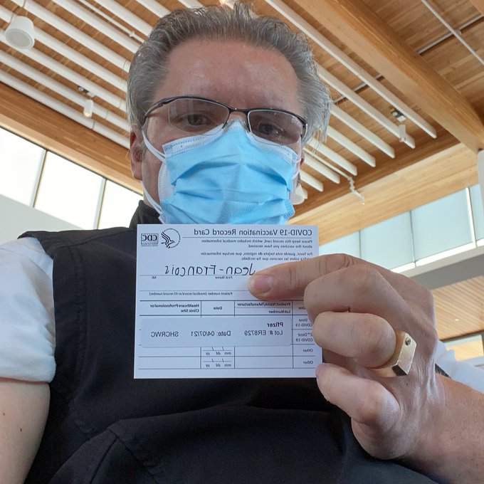 First dose injected (Pfizer). Grateful to all scientists, beta testers and health workers who made this