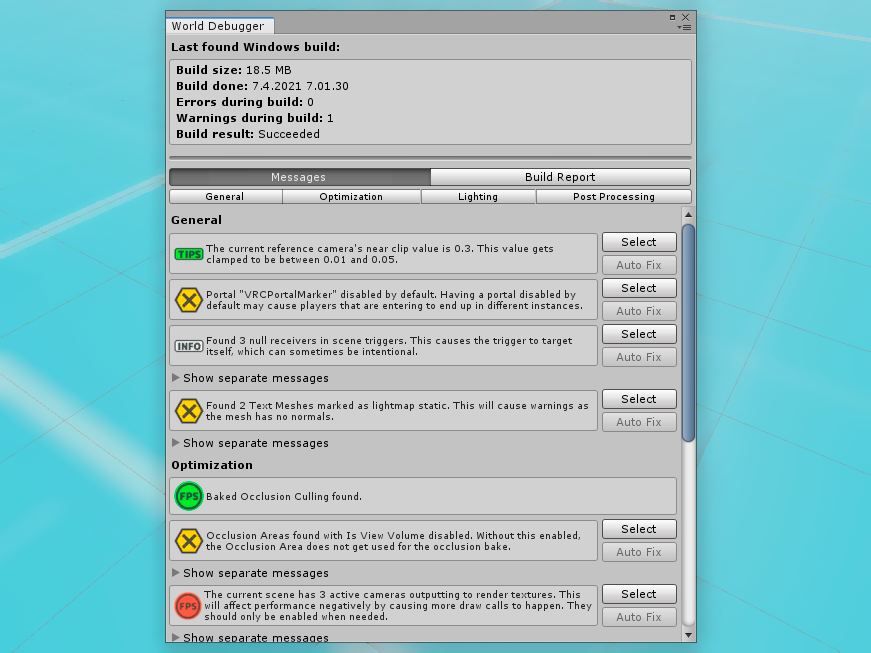 oneVRdev's tweet image. VRWorld Toolkit V1.11.0 is out now!

Brand new release of my extension aimed at #VRChat world creation. Contains a lot of under the hood and UI improvements and some new nice features such as a tool to quickly crunch compress all textures in your scene.

github.com/oneVR/VRWorldT…