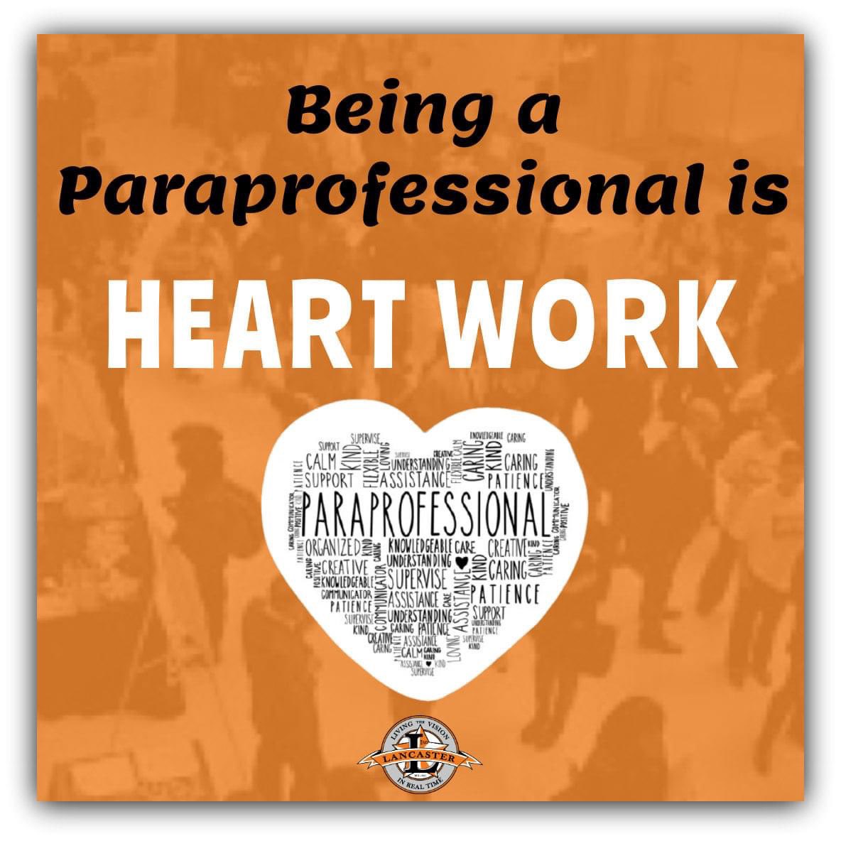 LancasterISD's tweet photo. It's Paraprofessional Appreciation Day! Our paras are essential in ensuring student success. They encourage, motivate, and propel our students to the #NextLevel! @millwill77 @Lancaster_TX @PbellLeader @sonjaabrown @TigerSdntMedia https://t.co/LMQUTeBFTk