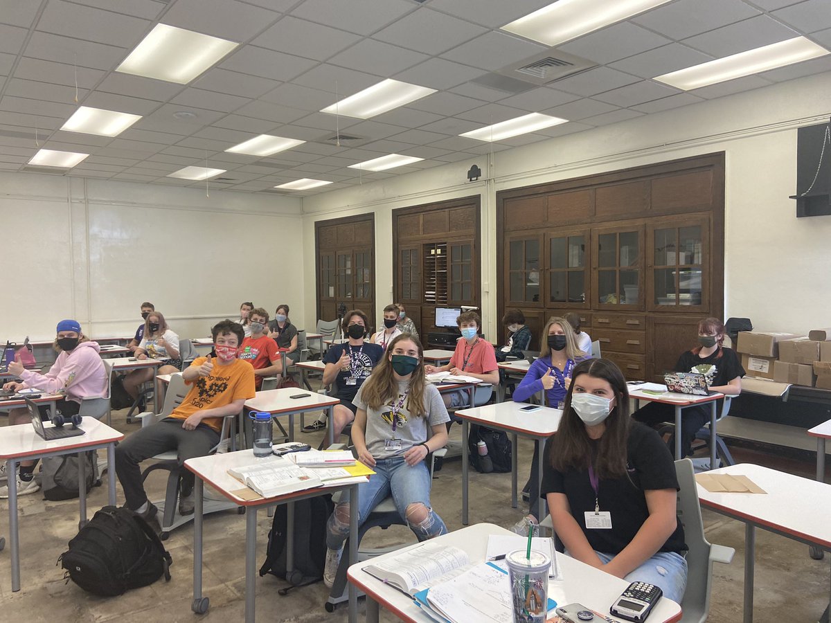 So so happy to see all of these students IN PERSON today!! I have truly missed having a classroom full of kids.  It is magical! #WeAreDGN #d99learns