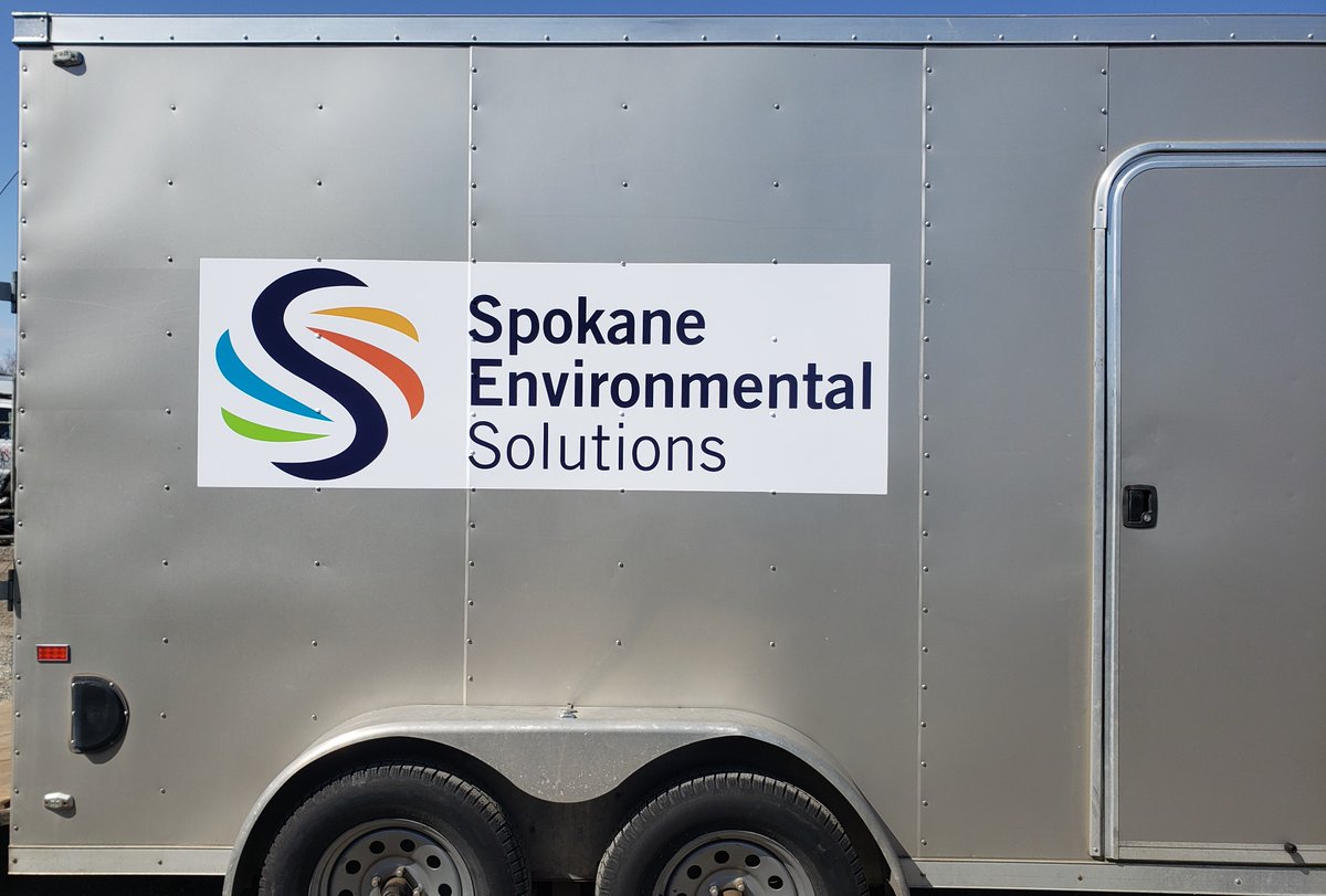 Advertise your business on the go with a truck or trailer decal! #fastsigns #spokane #decals
