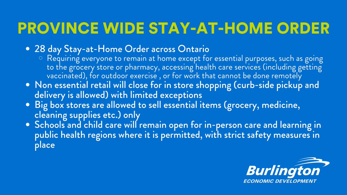 🚨 The Ontario government announces a 28-day Stay-at-Home Order news.ontario.ca/en/release/610… #BurlOn #COVID19