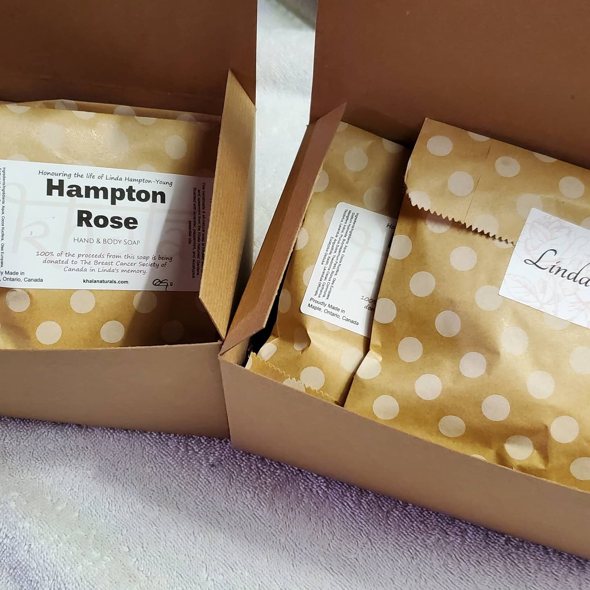 khala_naturals's tweet photo. The Fundraiser for Linda continues and Hampton Rose is starting to ship!
https://t.co/k8u5NAuUbZ for more details
#fundraiser #soap #SmallBusiness #MadeInCanada #ShopSmall https://t.co/Pr70mMMZLu