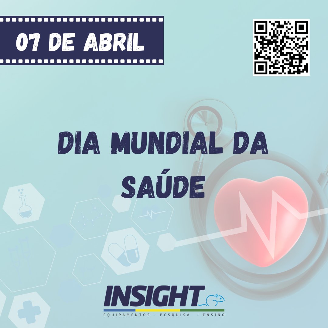 Insightltda's tweet image. Criado pela OMS, o Dia Mundial da Saúde tem como objetivo a conscientização sobre a qualidade de vida e dos diferentes fatores que afetam a saúde da população.
Fonte: OMS

#InsightEquipamentos #DiaMundialDaSaude #OMS