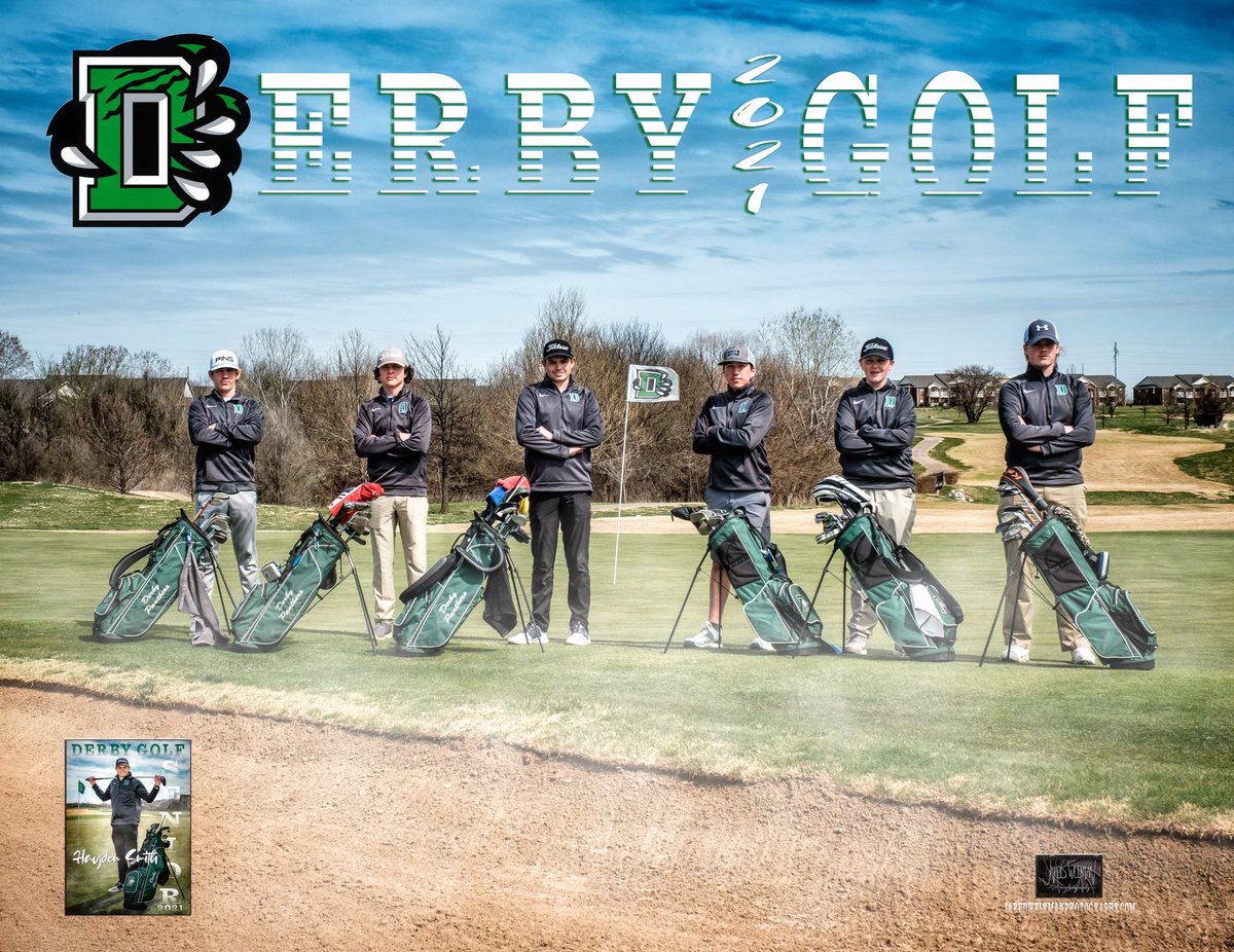 Weinman_photos's tweet photo. Derby Varsity Golf! And Hayden Smith’s Senior Banner.  #derbygolf #goderby #greenismagic #fujixsports #fujixphotographer #graphicdesign #jaredweinmanphotography  #fujixseries #godox #ad200 #eVolv200 https://t.co/WvY92CU9Vw